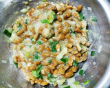 納豆大量消費！揚げ出し豆腐の納豆ソース作り方4写真