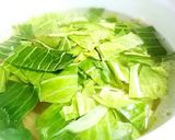 春きゃべつとベーコンの温玉パスタ作り方4写真