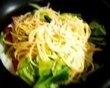 春きゃべつとベーコンの温玉パスタ作り方6写真