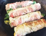 小松菜とチーズの肉巻き作り方5写真
