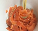 豆腐クリームでサーモンマリネトースト作り方1写真