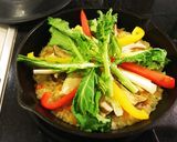 余ったカレーで作る、カレー風パエリア作り方8写真