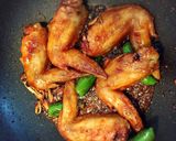 鶏肉！旦那大絶賛！手羽先甘辛焼き作り方3写真