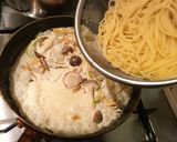 春かおるホタテのクリームパスタ作り方10写真