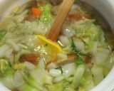 さつま揚げとたっぷり野菜のお味噌汁♪作り方3写真