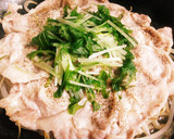 豚薄切り肉ともやしの簡単！蒸し焼き作り方2写真