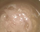 鶏肉の茹で汁で…ネギたっぷり春雨スープ作り方1写真