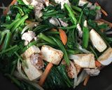 野菜たっぷり♡ほうれん草のチャンプルー作り方7写真