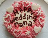 ピンクのフラワーレアチーズケーキ♡作り方12写真
