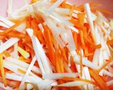 にんじんと長ネギのかき揚げ作り方1写真