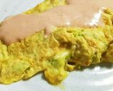 しゃきしゃきキャベツの明太子オムレツ作り方6写真