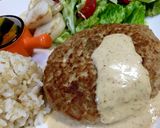 簡単‼ゴボウと豆腐のハンバーグ作り方1写真