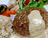 簡単‼ゴボウと豆腐のハンバーグ作り方1写真