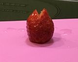 簡単♡いちごの飾り切り♡作り方3写真