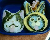 キャラ弁妖怪ｳｫｯﾁフユニャンうさピョン作り方4写真