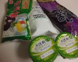 簡単☆あずき&抹茶プリン大福作り方1写真