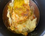 炊飯器でキャベツと鶏ひき肉のミルフィーユ作り方5写真