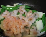 春野菜と海老のホワイトペパー焼き作り方3写真