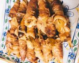 レンジで簡単！しめじと長ねぎの豚巻き作り方5写真