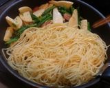 筍と菜の花の和風パスタ作り方3写真