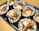 キンパ風！胚芽米で丸かぶり寿司作り方10写真