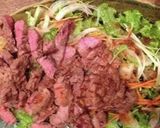 ワンプレート　サラダにステーキのっけ盛り作り方9写真