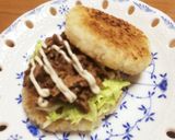 お手軽生姜焼き☆ライスバーガー作り方9写真