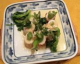 菜の花と竹輪の酢みそのせ　オードブル風作り方10写真