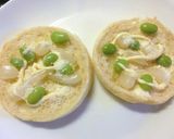 バター風味　花らっきょ×粉わかめトースト作り方4写真