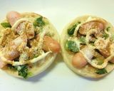 セロリ葉×ウィンナーのスパイシートースト作り方5写真