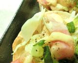 キャベ軸×ベーコンのトースト。ソース味作り方8写真