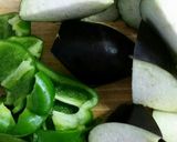 簡単、なすと豚肉の味噌炒め作り方1写真