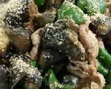 簡単、なすと豚肉の味噌炒め作り方7写真