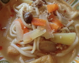 ☆お昼ごはん☆ソフト麺のコク旨みそ煮込み作り方3写真