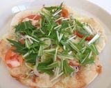 ◯餃子の皮のパリパリしらすピザ◯作り方4写真