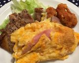 ハムとチーズのオムレツ作り方3写真