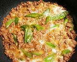 豚挽きでそぼろ卵とじ丼！作り方4写真