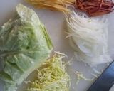 彩り人参と野菜の千切りサラダ作り方1写真