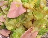 簡単！春キャベツとハムの炒め物作り方3写真