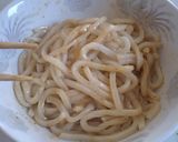 釜玉風うどん作り方3写真