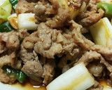 節約！簡単！豚こま肉と白ネギの甘辛炒め♪作り方6写真