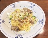 牡蠣のオイル漬け クリームパスタ作り方6写真