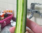 マンゴウときゅうりの生クリームサラダ作り方1写真