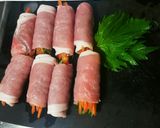 豚肉紫蘇巻きロール作り方3写真