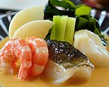 鱈と海老と蕪☆豆乳酢味噌ソース作り方7写真