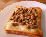 納豆チーズトースト作り方4写真