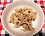 ぱぱっと！豚ひき肉とレンコンの炒め物作り方4写真