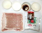 豚肉の生姜焼き♪コチュジャン風味照り焼き作り方1写真