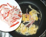 ほうれん草とカニカマの卵あんかけサラダ♪作り方6写真