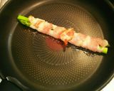 まるごとアスパラのベーコン巻き(油なし)作り方5写真